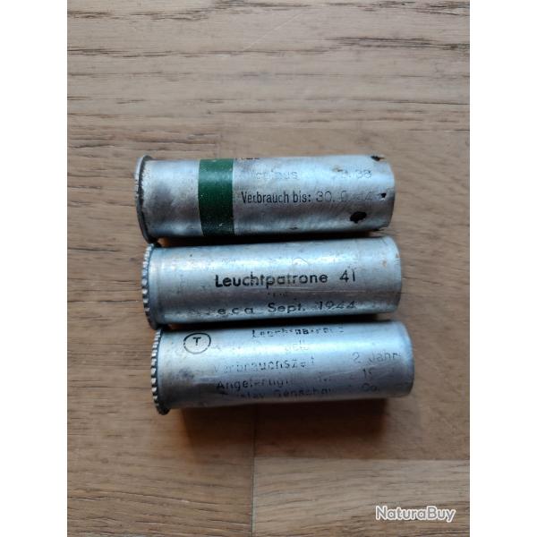 Cartouches leuchtpistol - lance fuse allemand - WW2