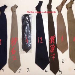 MERCERIE MILITAIRE- CRAVATES MILITAIRES DIVERSES TOUTES &Eacute;POQUES �.au choix