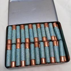 Boite de 50 cartouches 9mm Flobert double charge - poudre noire