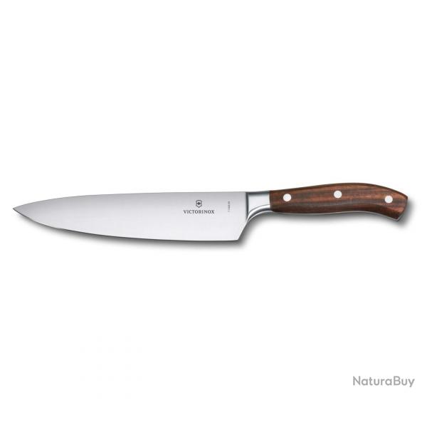 Victorinox 7.7400.20G  Couteau de chef forgé, érable modifié, normal, 20cm, boîte cadeau