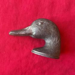 Décapsuleur ancien tête de canard en étain Ducky, pas de prix de réserve