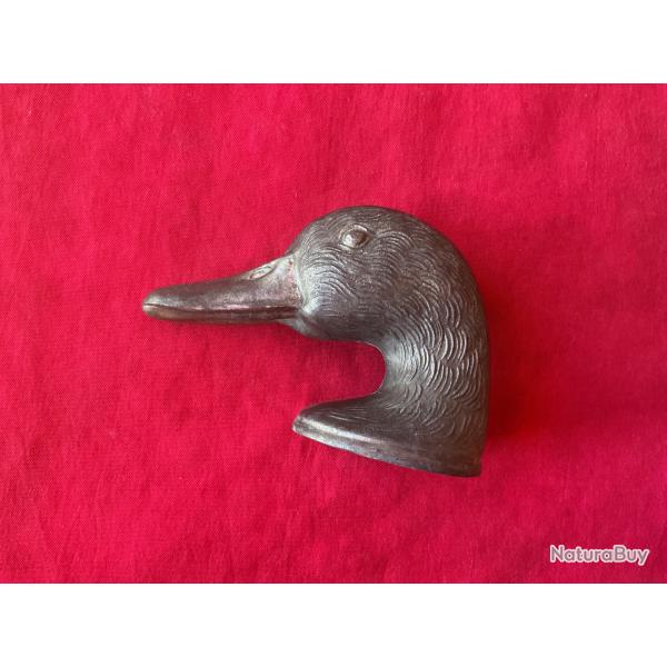 Dcapsuleur ancien tte de canard en tain Ducky, pas de prix de rserve