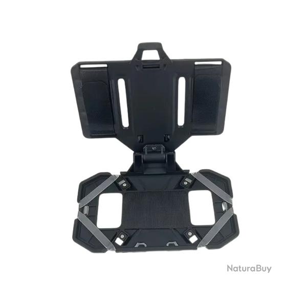 Support de tlphone pour gilet tactique noir - Molle