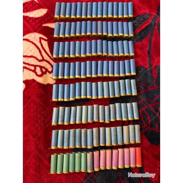 120 Cartouche  broche cal 12, plomb 8 et SIX