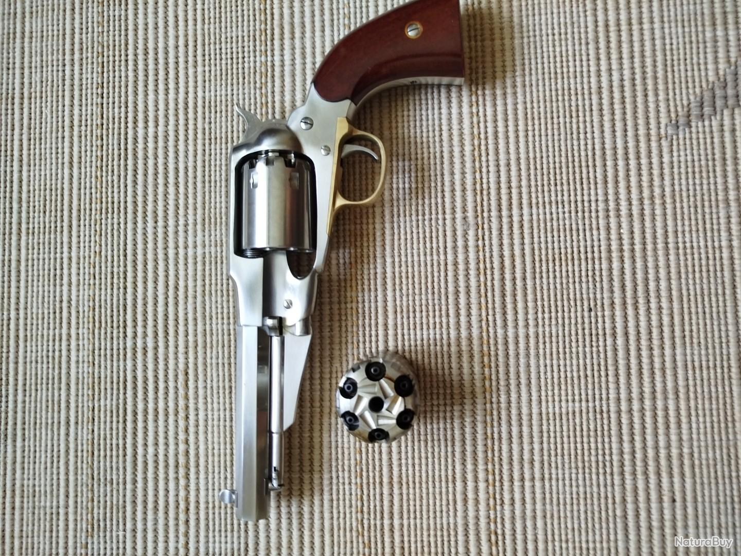 REVOLVER POUDRE NOIR UBERTI MODEL 1858 NEW ARMY INOX CAL 44 CANON 5-1/2