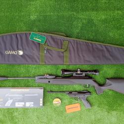 PACK10 LASER ! Gamo Swarm Magnum 6,35 mm IGT PRO 18X Gen3i + Lun. 3-9X40 19,9 j. + Kit  Puiss. 34 J.