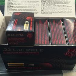 Lot de 500 munitions 22LR Geco Rifle 40grains