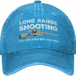 Casquette Long Range Shooting - Bleu / Ajustable