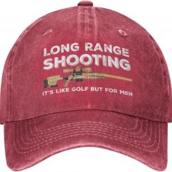 Casquette Long Range Shooting - Rouge / Ajustable