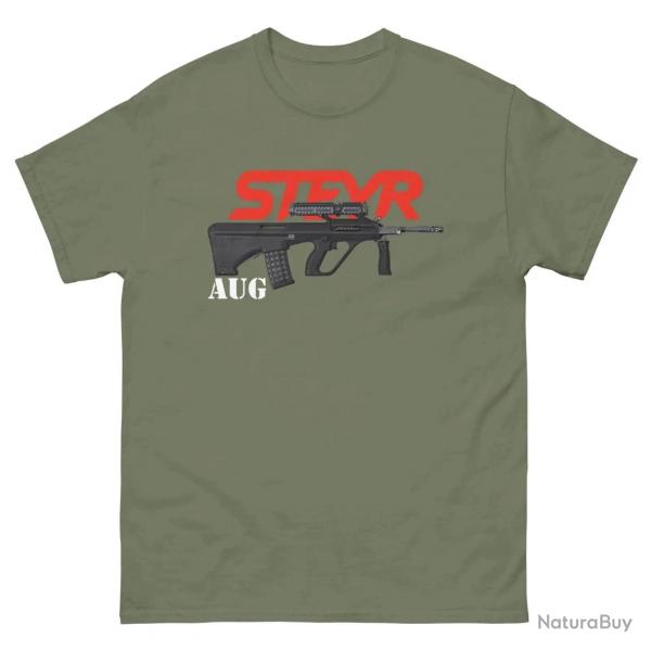 T-shirt AUG Steyr manches courtes vert arme - XXL