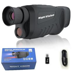 Monoculaire Vision Nocturne Numérique 40MP - Infrarouge, Zoom 8X, Vidéo 2.5K UHD Avec Enregistrement