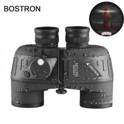 Jumelles Militaires Étanches BOSTRON 10x50 avec Boussole et Télémètre Longue Distance Chasse