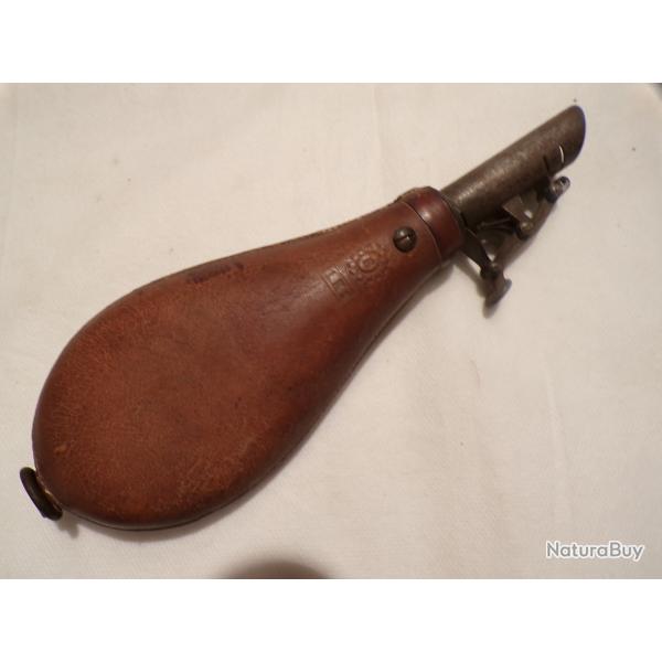 Belle poire  plombs recouverte de cuir XIXme 1Kg