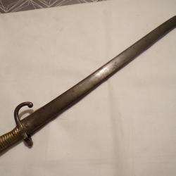 Très belle baïonnette CHASSEPOT de 1868