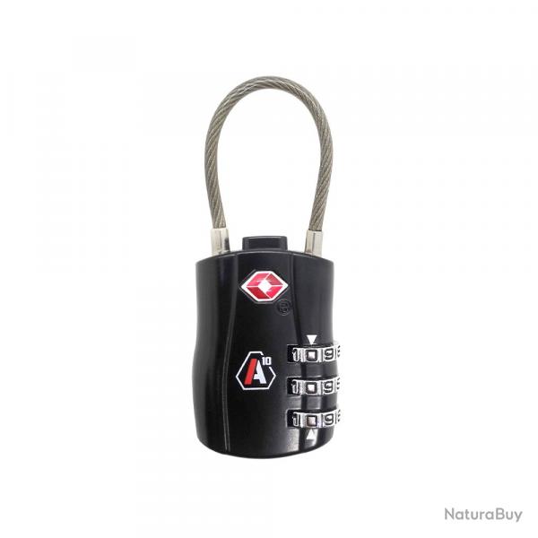 Cadenas  code TSA noir | A10 equipment (0001 6823)