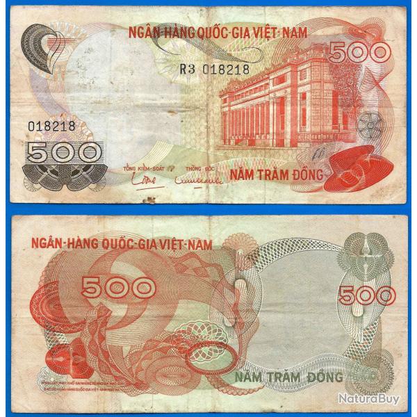 Vietnam Sud 500 Dong 1970 Asie Billet Serie R3