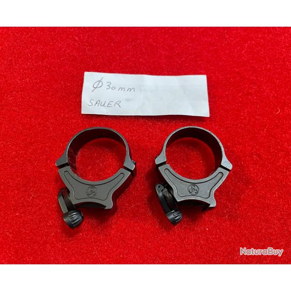 COLLIERS AMOVIBLES SAUER, DIAMTRE 30 mm, TAT NEUF.