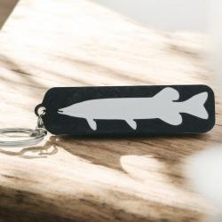 porte clé brochet silhouette