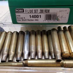 jeu outils 280 remington  RCBS avec 17 douilles cadeaux