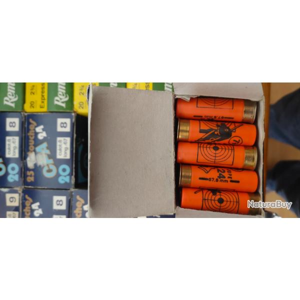LOT DE CARTOUCHES CALIBRE 20