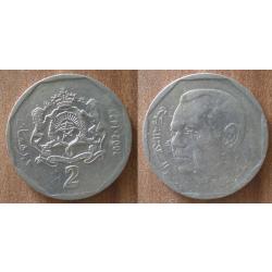 Maroc 2 Dirhams 2002 1422 Afrique Morocco Africa Dirham