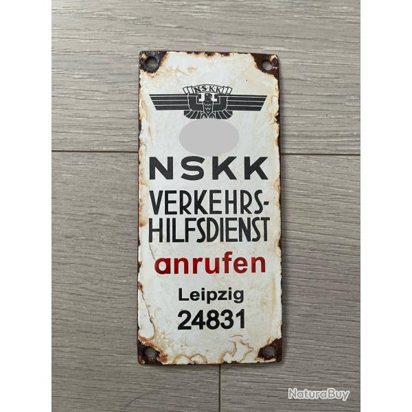 une plaque maille allemande Leipzig ww2