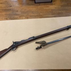 fusil Springfield Trap Door mod.1884 d'origine calibre 45/70 + baïonnette