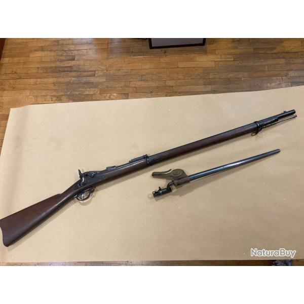 fusil Springfield Trap Door mod.1884 d'origine calibre 45/70 + baonnette