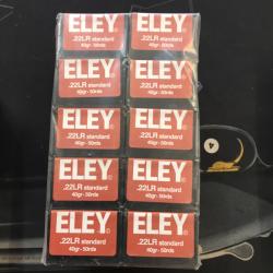 Lot de 500 munitions 22LR ELEY Standard 40grains