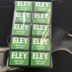 Lot de 500 munitions ELEY SPORT 40grains