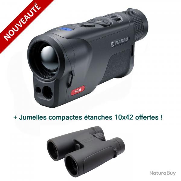 PULSAR ORYX LRF XG35 - Monoculaire de vision thermique avec tlmtre + Jumelles 10x42 offertes !