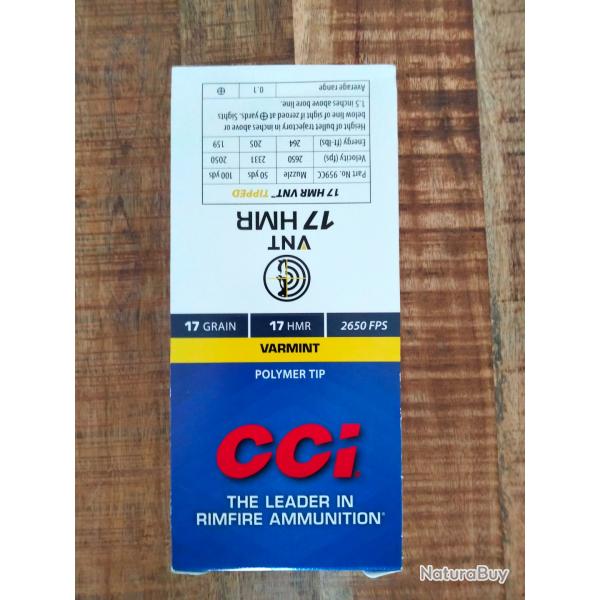 CCI CAL.17HMR VNT 17GR PAR 500