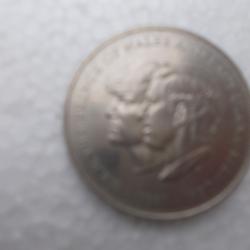 piece de 25 pences,mariage  du prince de wales et lady diana 1981,&eacute;lisabeth II,&eacute;tat neuf