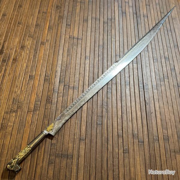 BEAU GRAND SABRE ORIENTALE FLISSA XlX me LAME GRAV ET INCLUSION DE LAITON KABYLIE