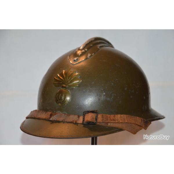 CASQUE ADRIAN Mle 1926-GENDARMERIE 11me LEGION GARDE REPUBLICAINE-TUNISIE 1941-GUERRE 1939/1945