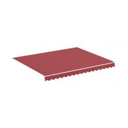 Tissu d'auvent bordeaux rouge 3x2,5 m en polyester - Remplacement estival