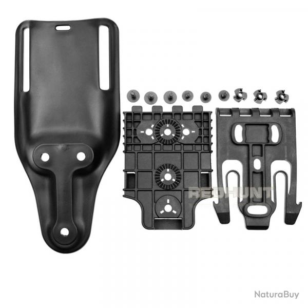 Dulholster-Holster de ceinture pour airsoft .-**long set BK