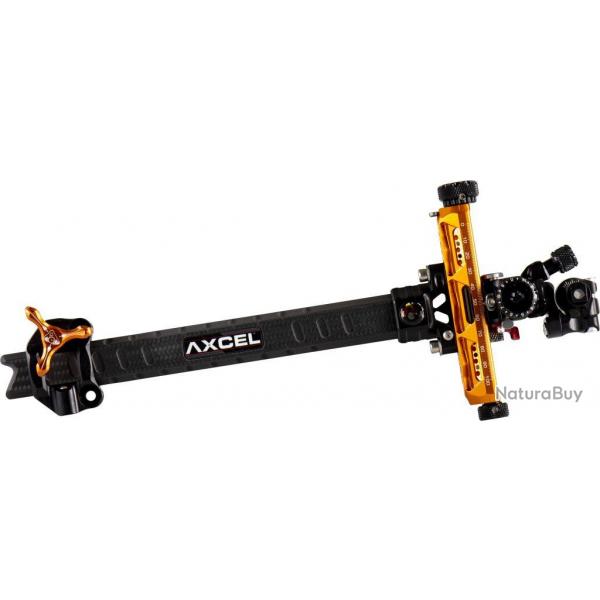 AXCEL - Viseur Compound Achieve XP Pro UHM Diamond Carbon 9" ORANGE GAUCHER (LH)