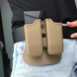 Double porte-inspirer universel 9mm .40 Mag-**SAND LIVRAISON GRATUITE