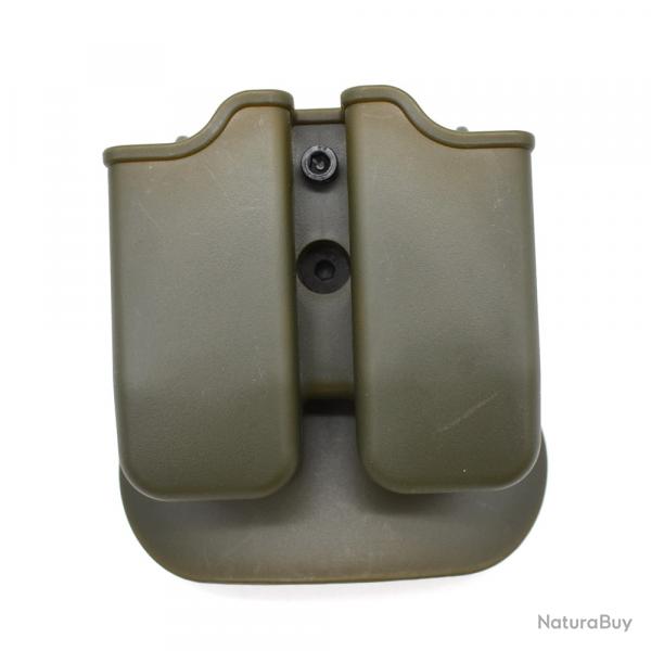 Double porte-inspirer universel 9mm .40 Mag-**GREEN