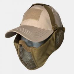 masque en maille demi-visage avec Protection des oreille-** sand set