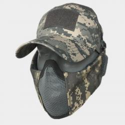 masque en maille demi-visage avec Protection des oreille-**ACU set