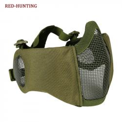 masque CS tactique protection en maille métallique -**green