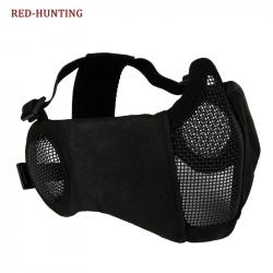 masque CS tactique protection en maille métallique -**black