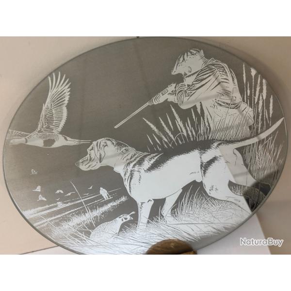 Petit miroir de dcoration de la pche ou de la chasse