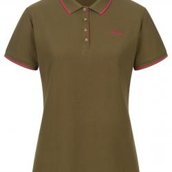 Polo pour femme (Couleur: Vert/Rose, Taille: 40)