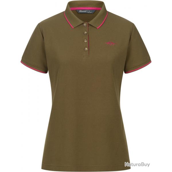 Polo pour femme (Couleur: Vert/Rose, Taille: 40)
