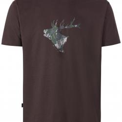 T Shirt Cerf Couleur Marron