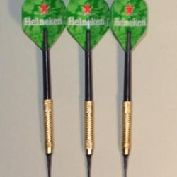 Rare lot de 3 fléchettes Heineken