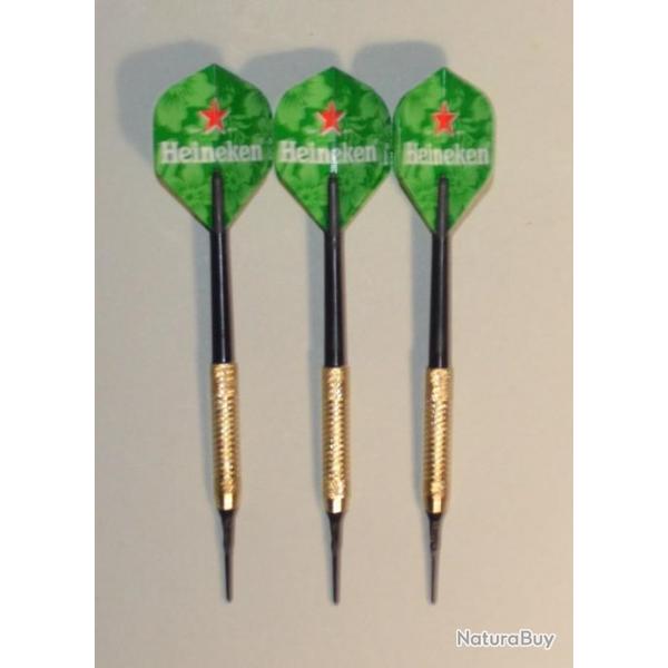Rare lot de 3 flchettes Heineken